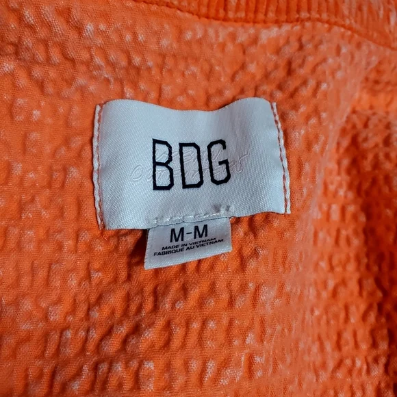 Urban Outfitters BDG Shacket Women's Orange size M Boho Colorful - Picture 10 of 16
